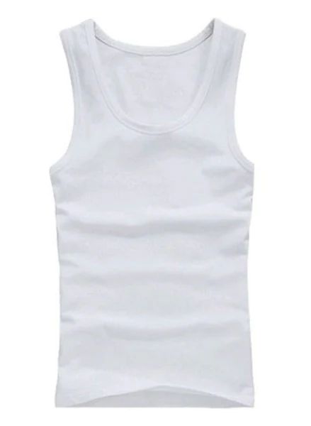 White Ribbed Tank